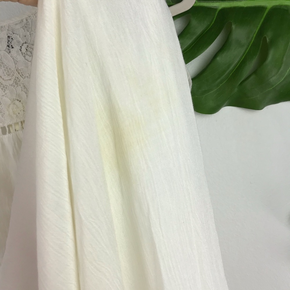 BOHO OFF WHITE SLEEVELESS LAYERING JACKET - Picture 6 of 6